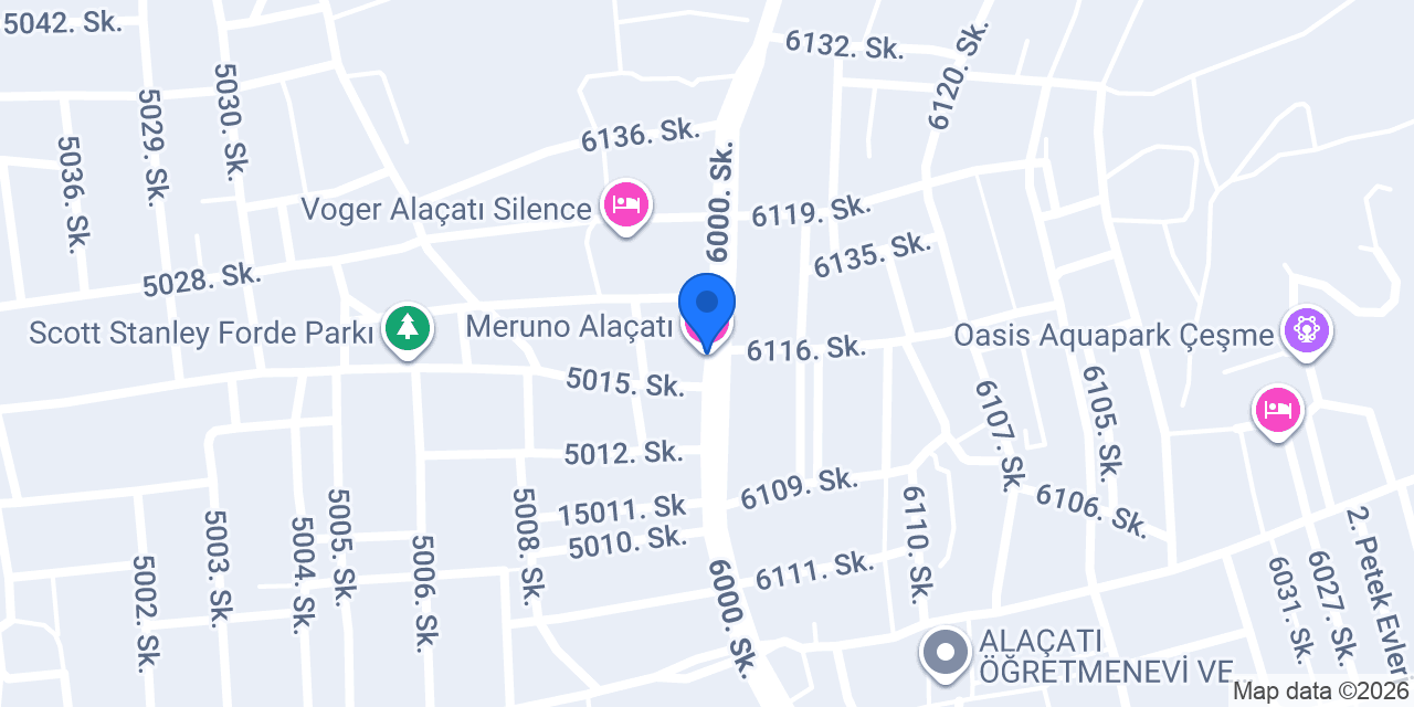 Meruno Alaçatı konumu