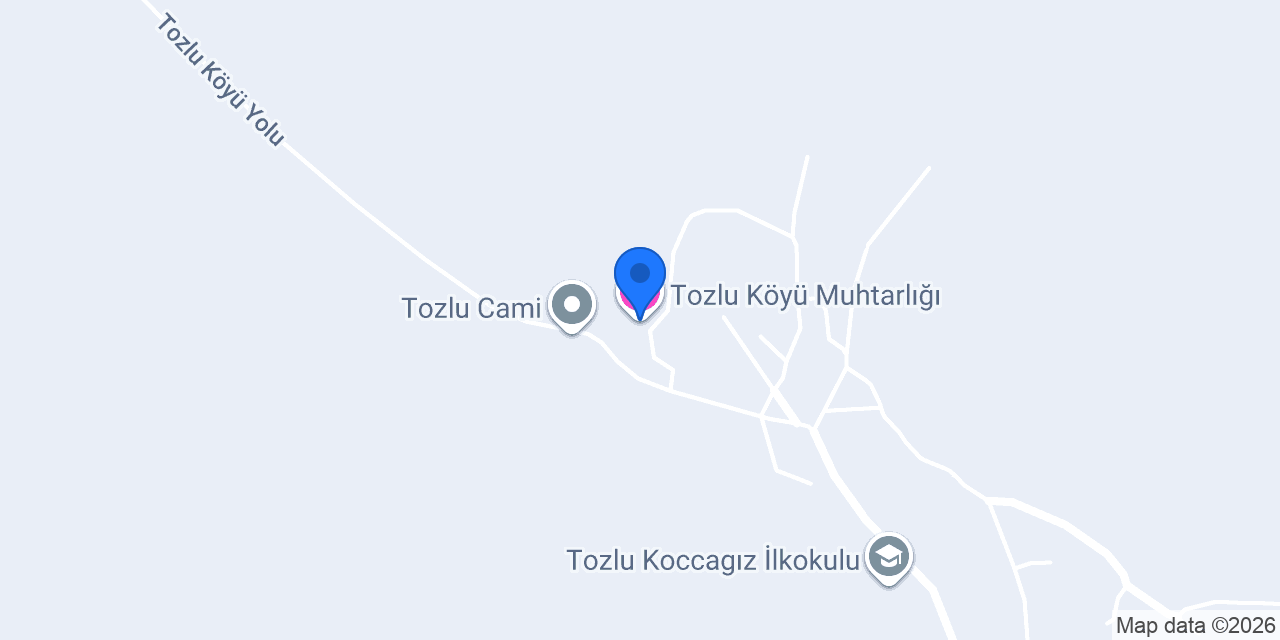 Tozlu Köyü Muhtarlığı konumu