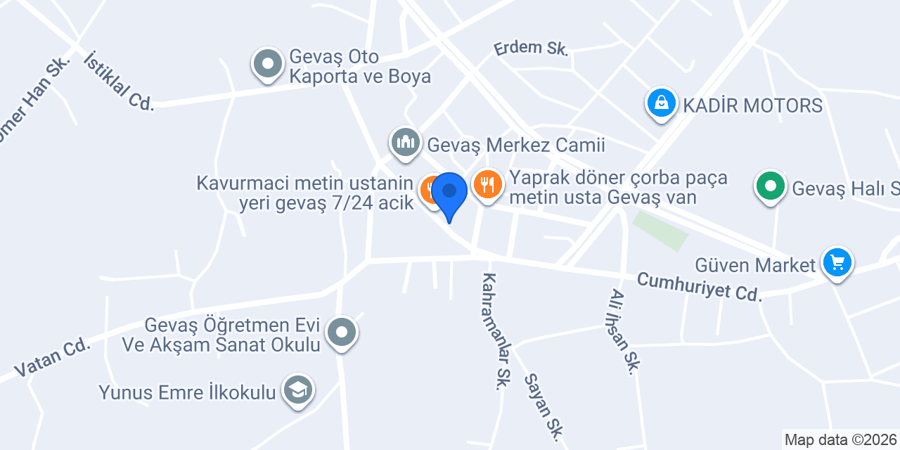 Semaver Aile Çay Bahçesi konumu