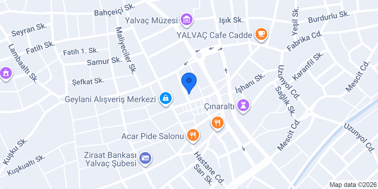 Hotel Yalvaç konumu