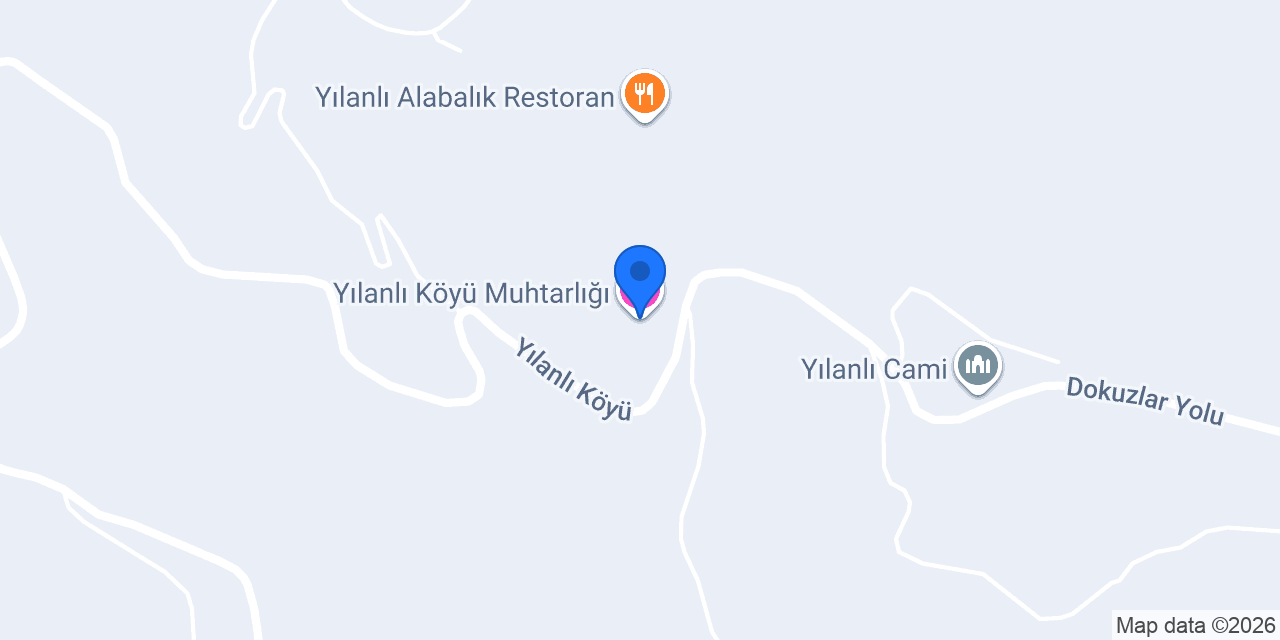 Yılanlı Köyü Muhtarlığı konumu