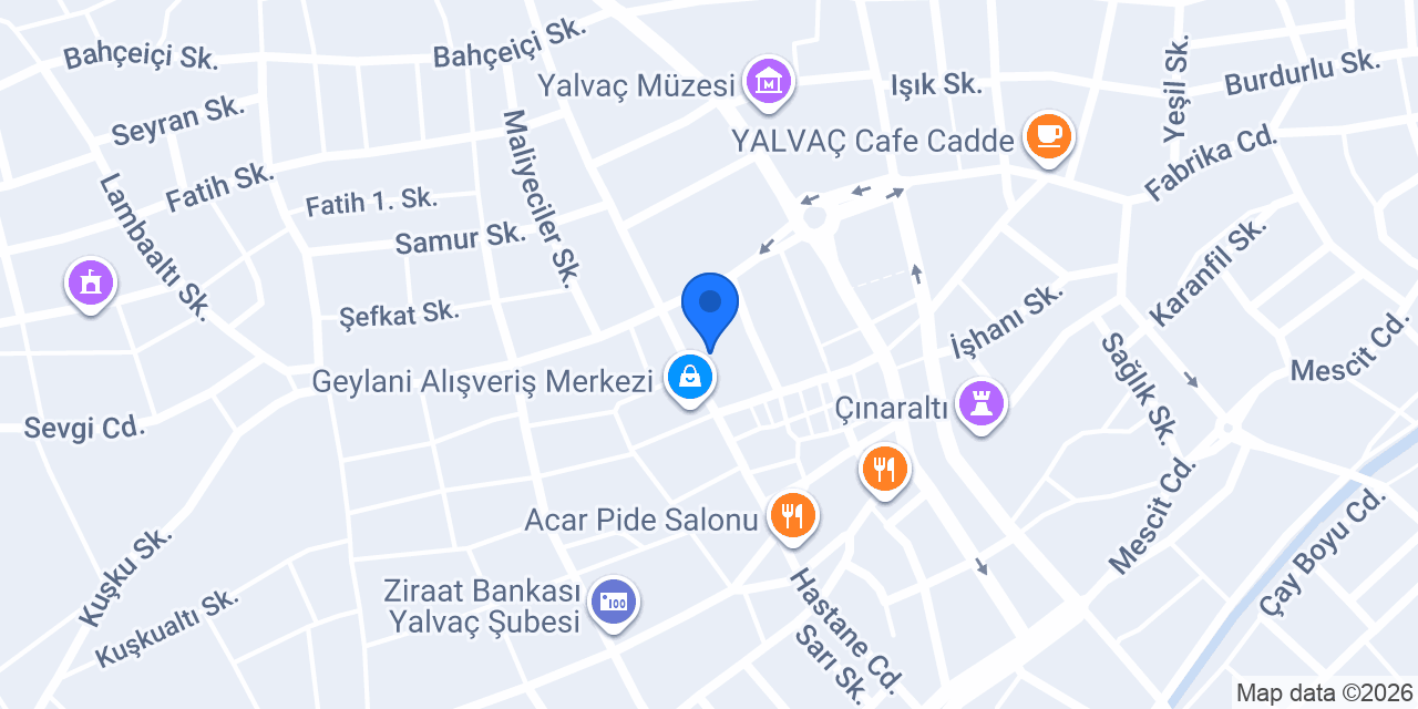 İstanbul Dönercisi Yalvaç konumu