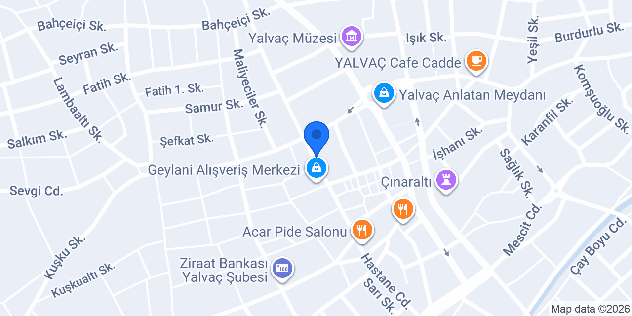 M.K.E Mavi Av Bayii konumu