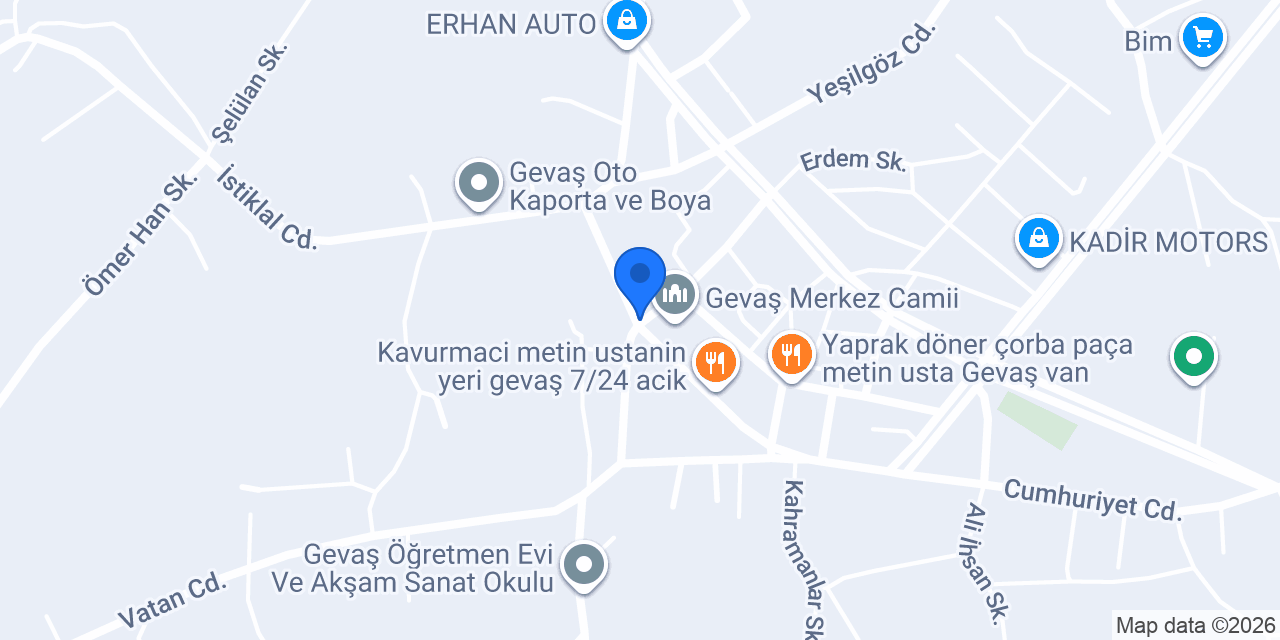 Gevaş Taksi / Emrah konumu