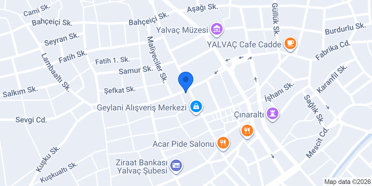 Köşem market konumu