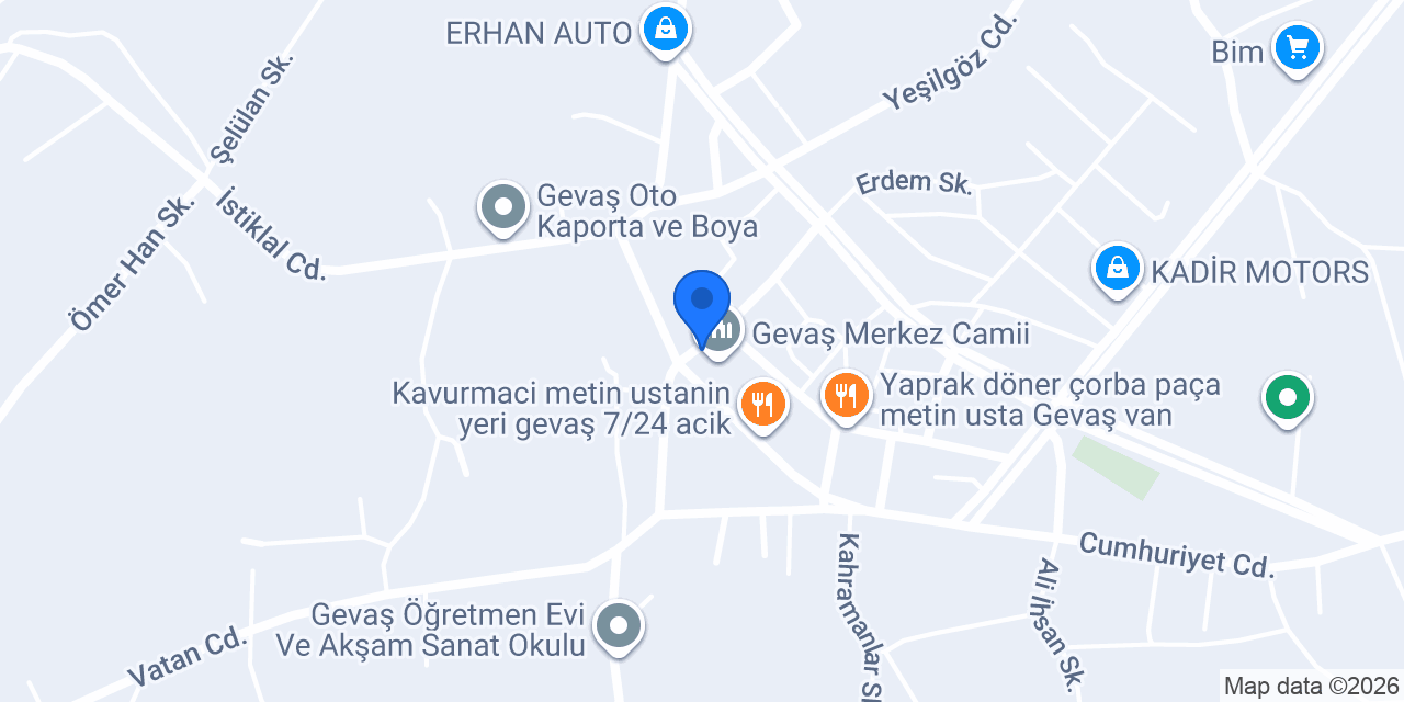 Gevaş / Taksi Hakan konumu