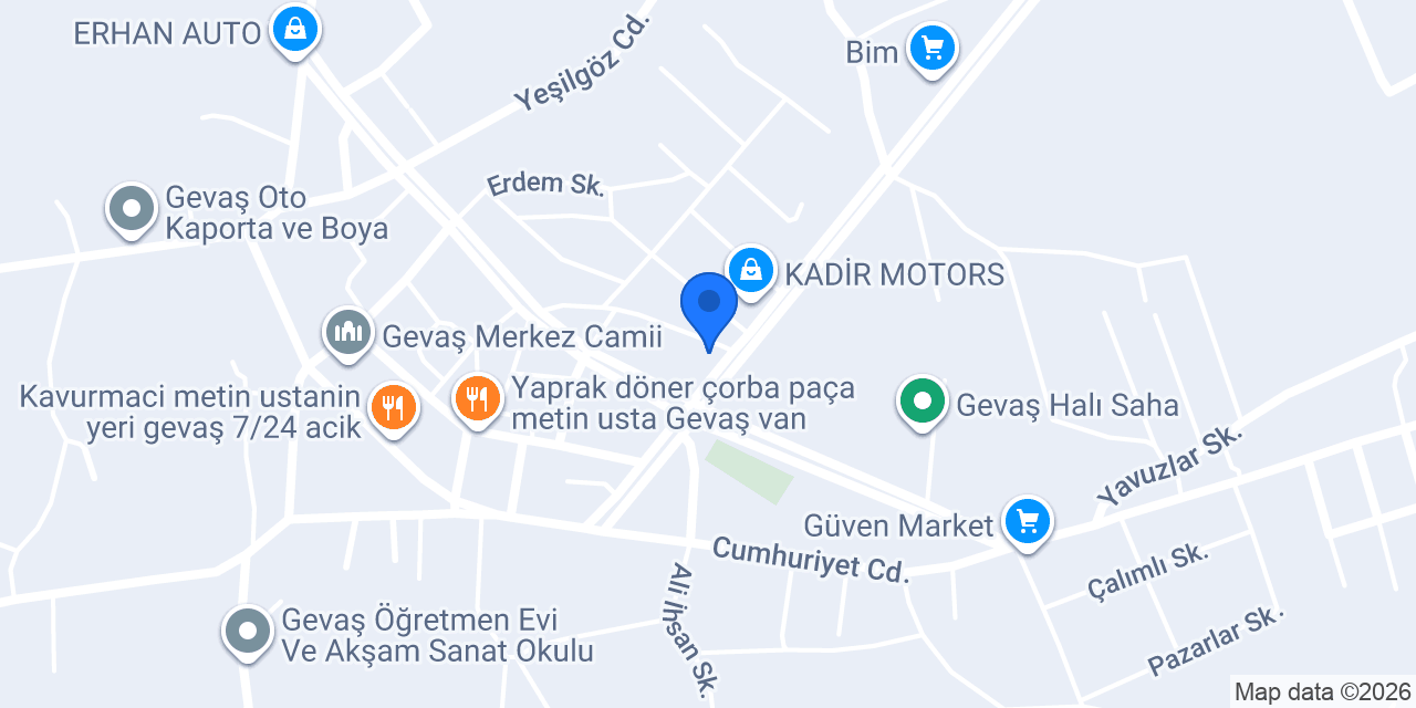 Gevaş kâmilkoç ve Batın Turizm konumu