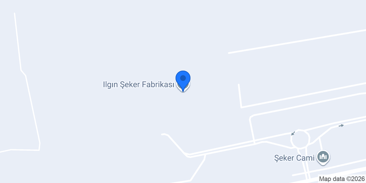 Ilgın Şeker Fabrikası konumu