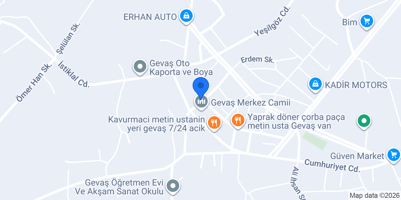 Gevaş HAFRİYAT / KEPÇE konumu