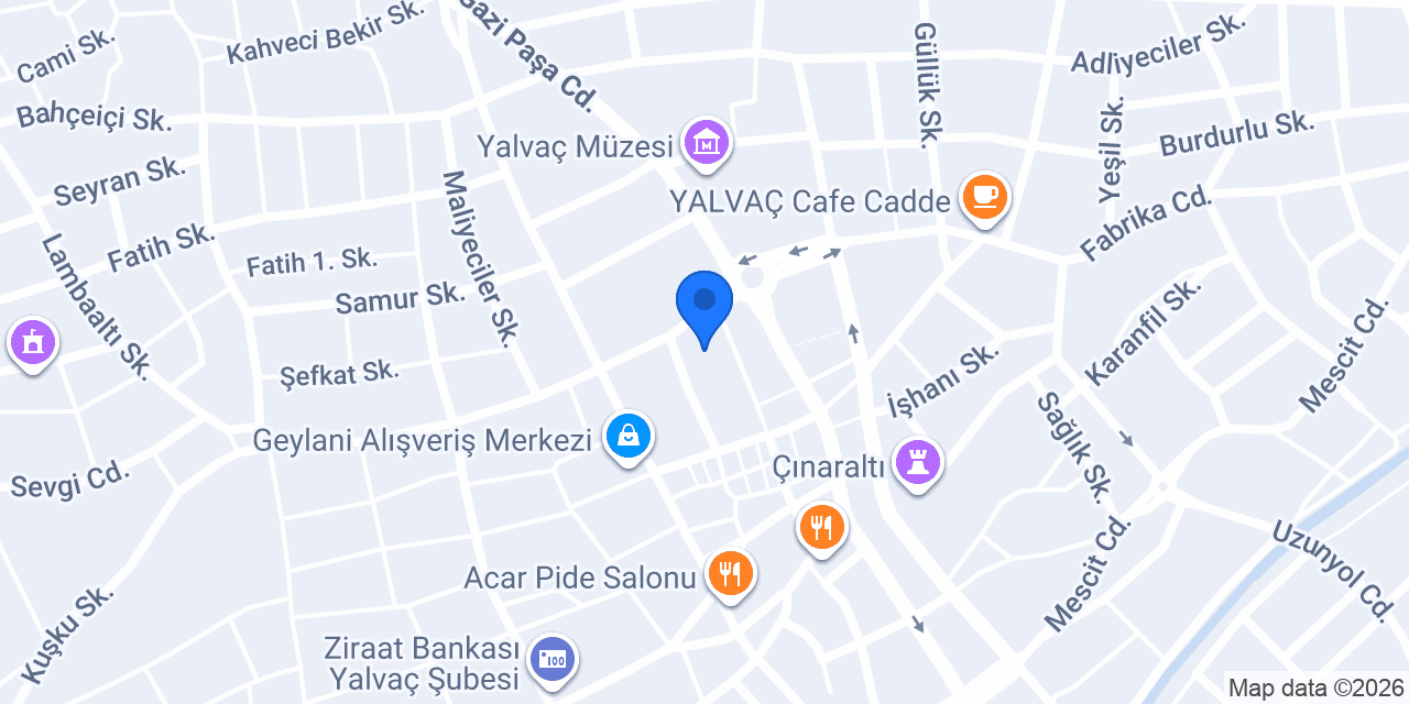 USTAM RENT A CAR konumu