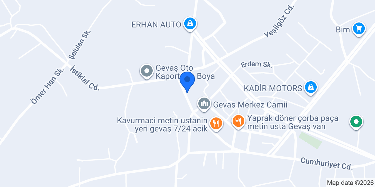 Özel Gevaş Urartu Sürücü Kursu konumu