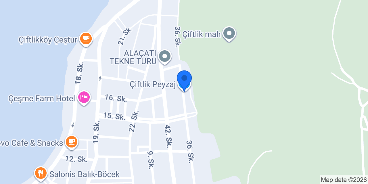 Çiftlik Peyzaj konumu