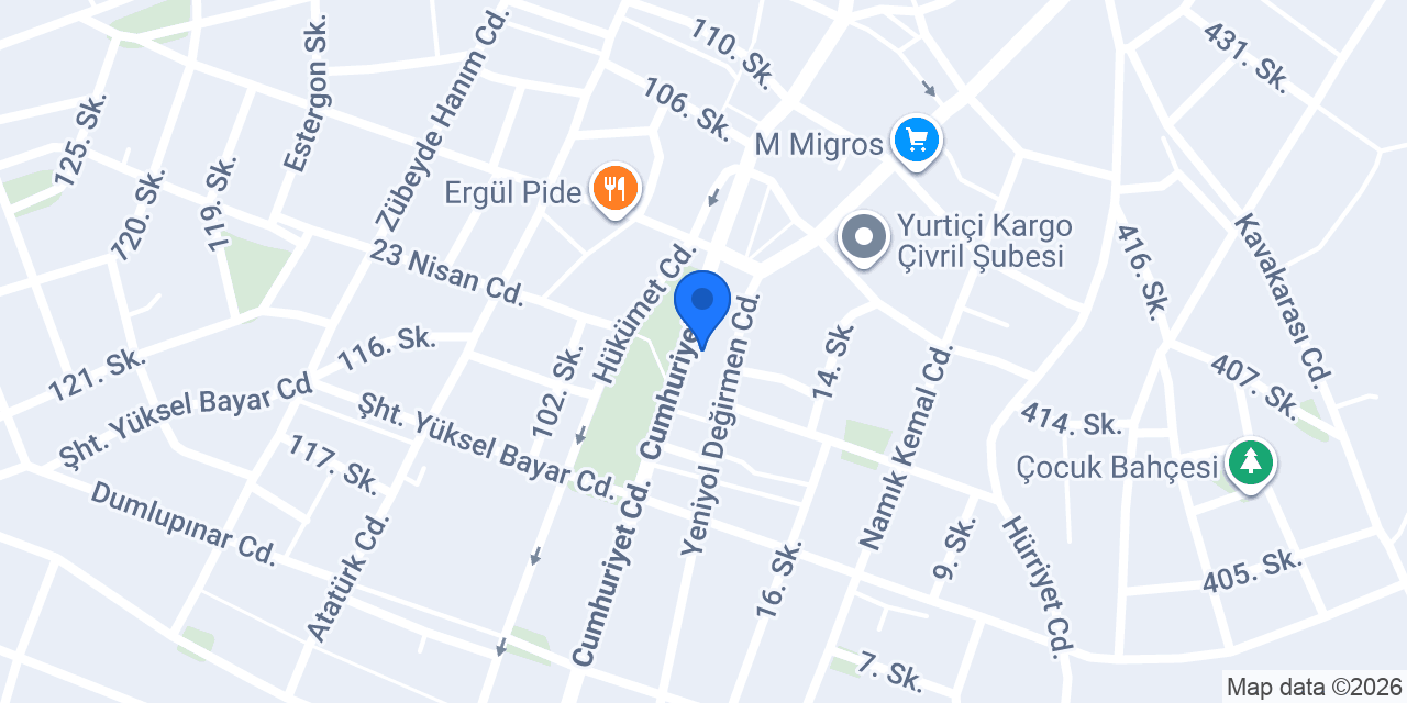 Türkiye İş Bankası Çivril/Denizli Şubesi konumu