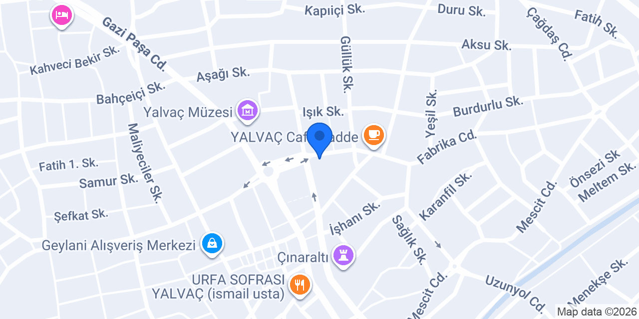 Yalvaç Belediyesi konumu