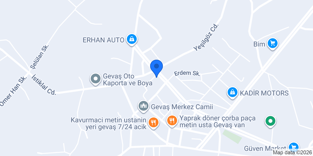 TEKNO GEVAŞ İLETİŞİM konumu