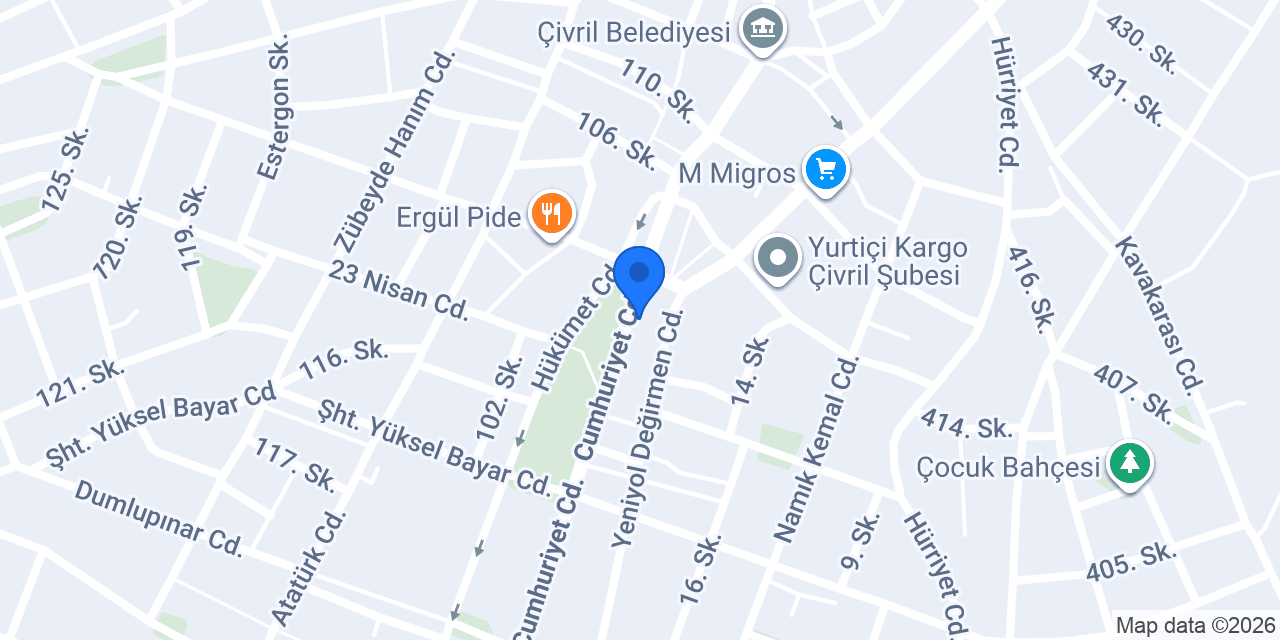 Gültekin Pastanesi konumu