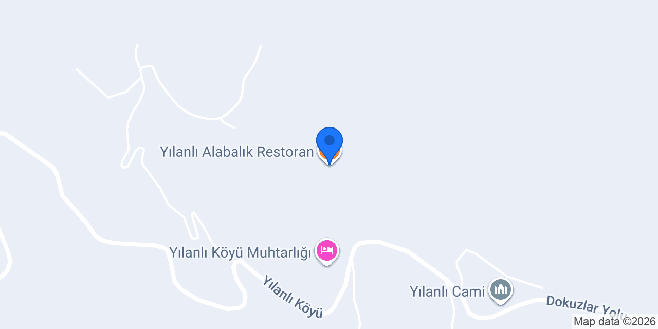 Yılanlı Alabalık Restoran konumu