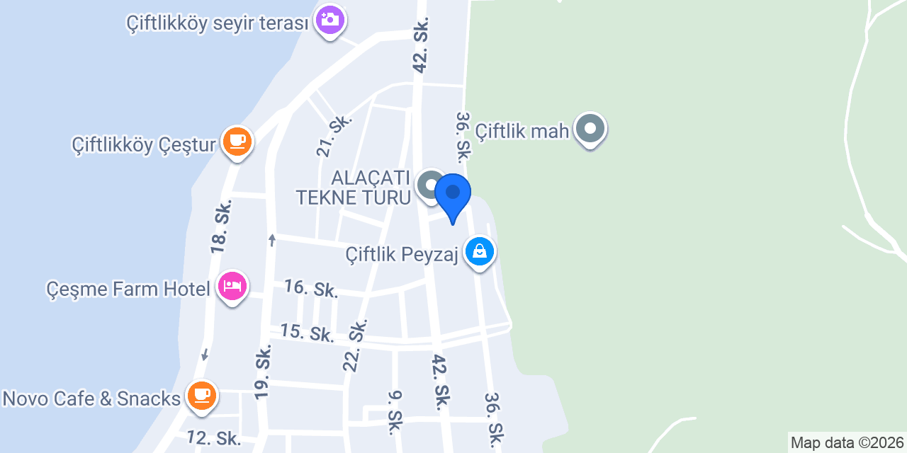 Zum Alaçatı konumu