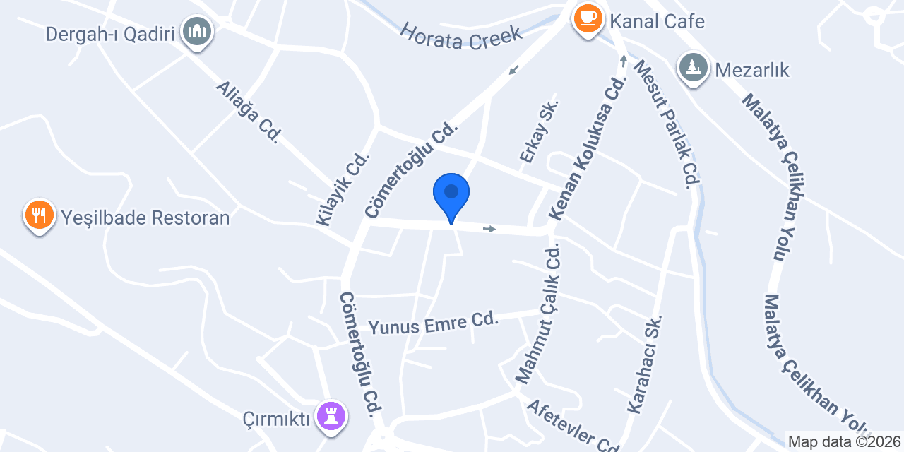 Yeşilyurt Belediyesi konumu