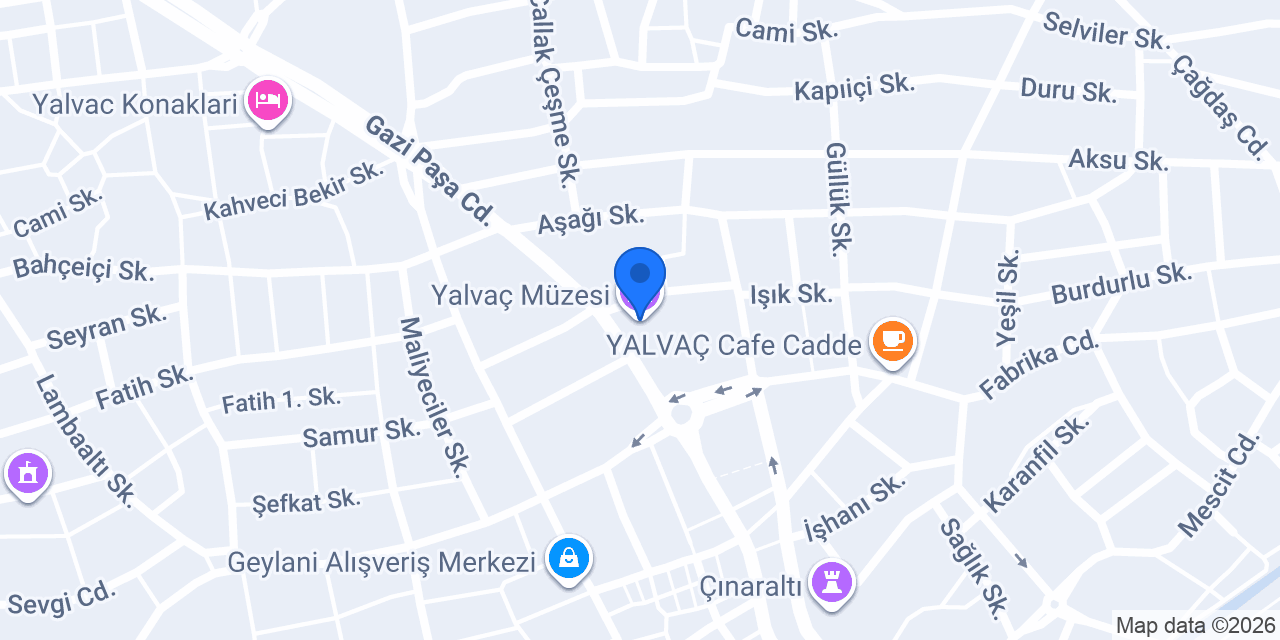 Yalvaç Müzesi konumu