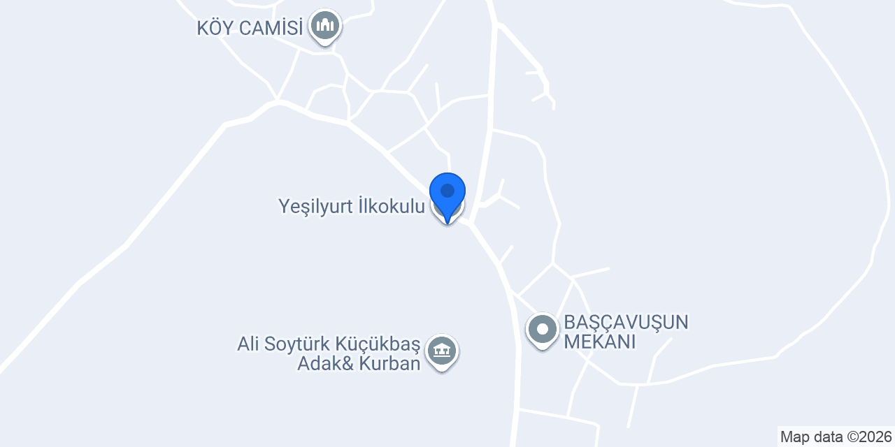Yeşilyurt İlkokulu konumu