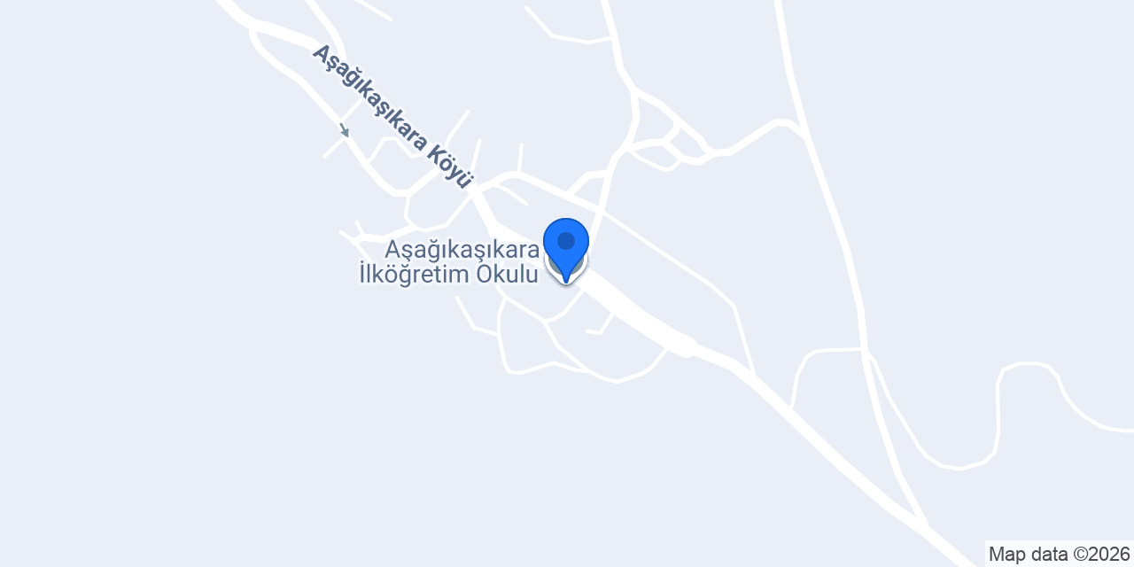 Aşağıkaşıkara İlköğretim Okulu konumu