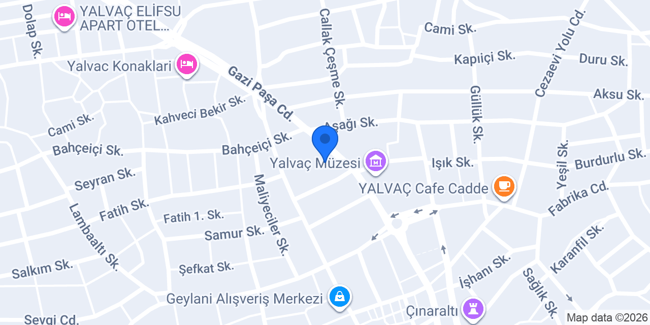 Sesli Emlak Yalvaç konumu