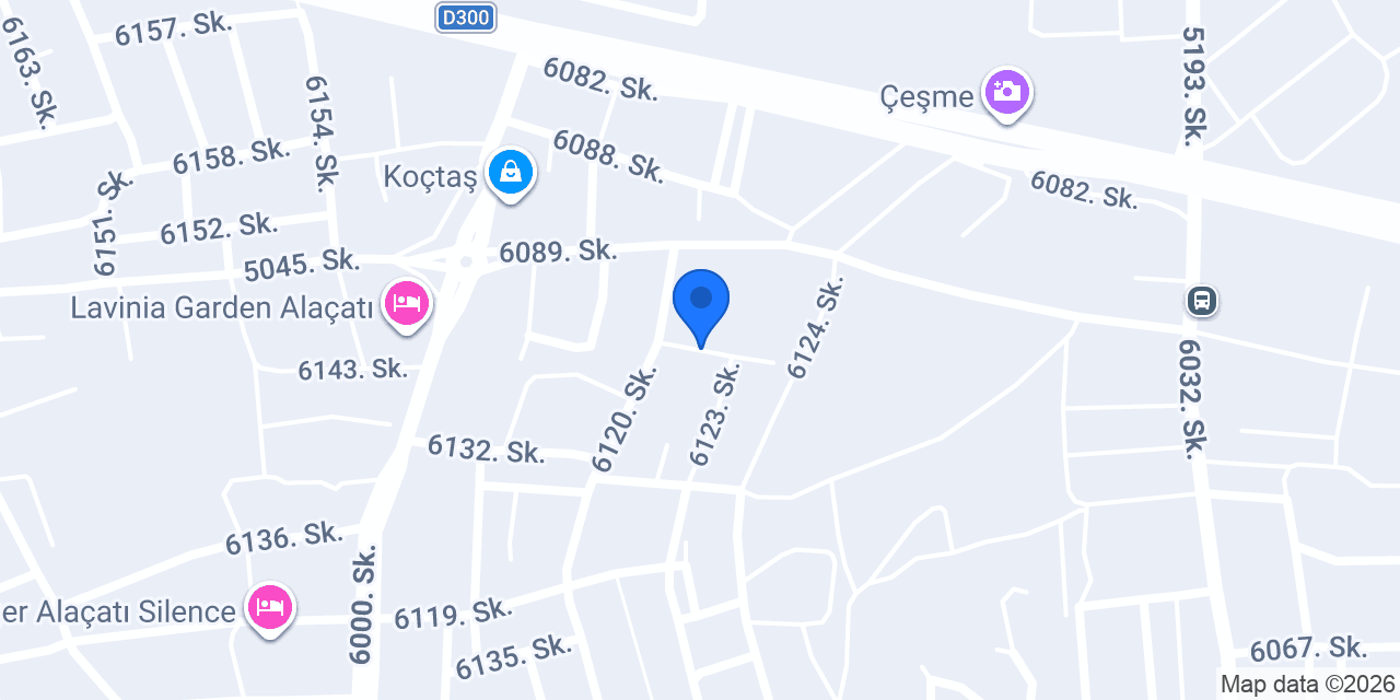 Ayos Alaçatı Evleri konumu