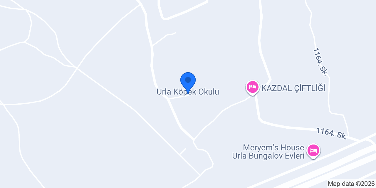 Urla Köpek Okulu konumu