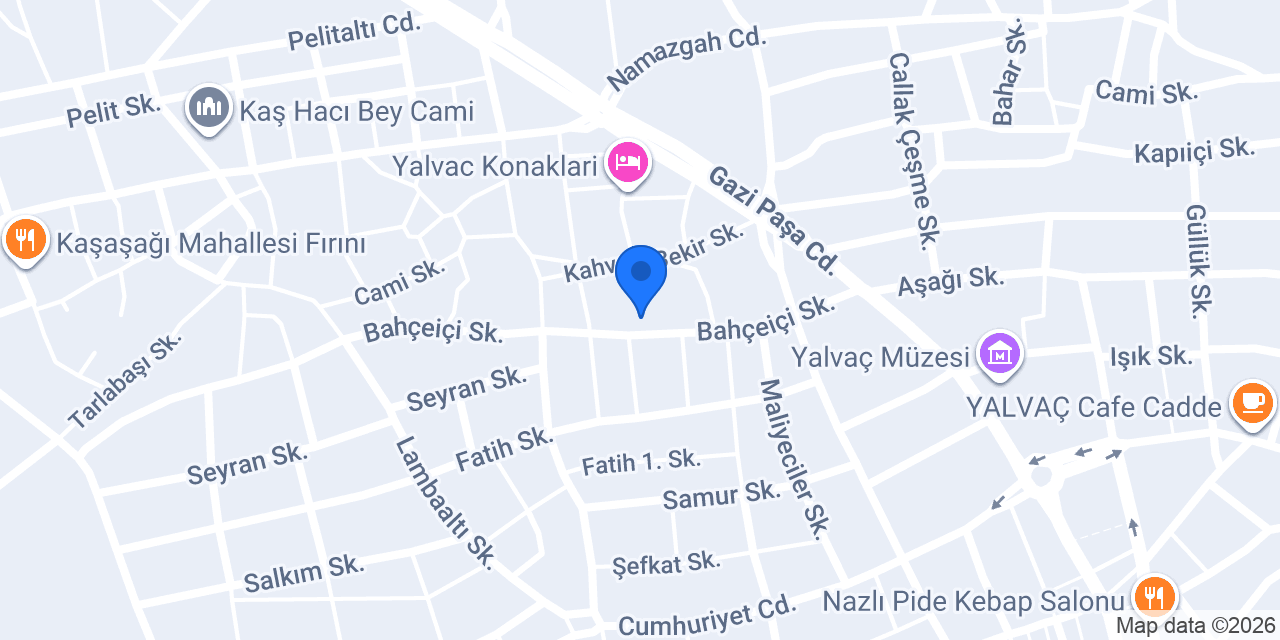 Bereket market konumu