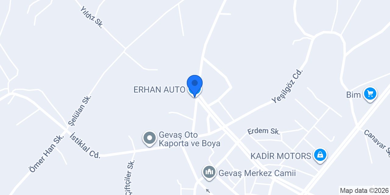 ERHAN AUTO konumu