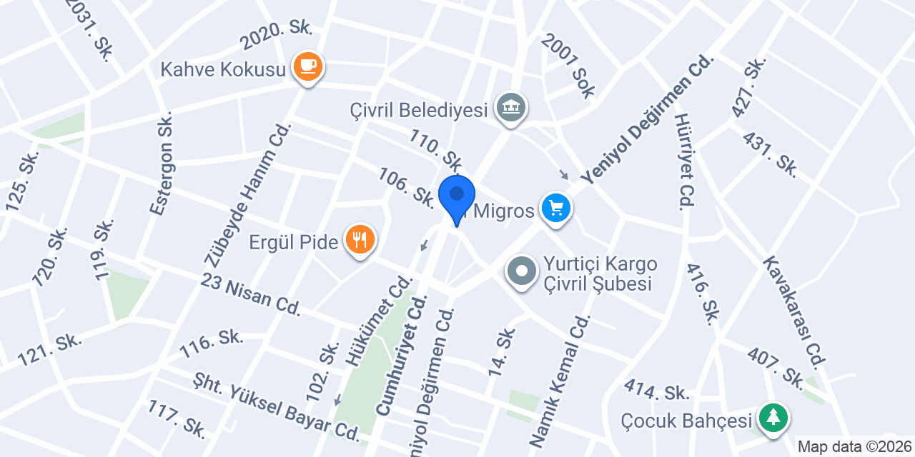 Yapı Kredi - Çivril Şubesi konumu