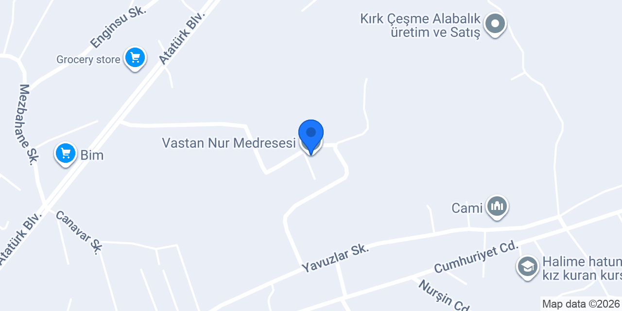 Vastan Nur Medresesi konumu