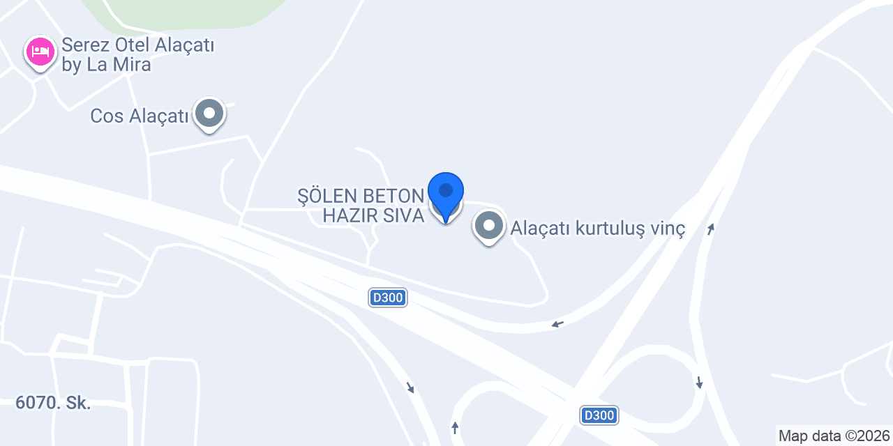 ŞÖLEN BETON HAZIR SIVA konumu
