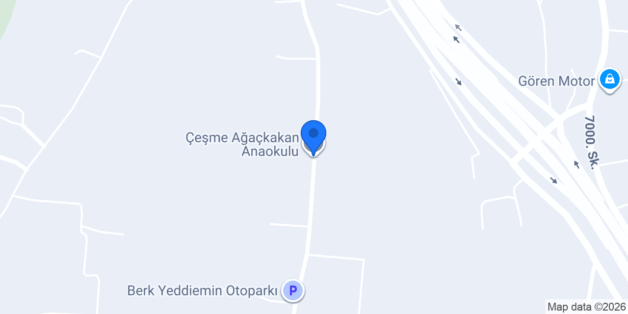 Çeşme Ağaçkakan Anaokulu konumu