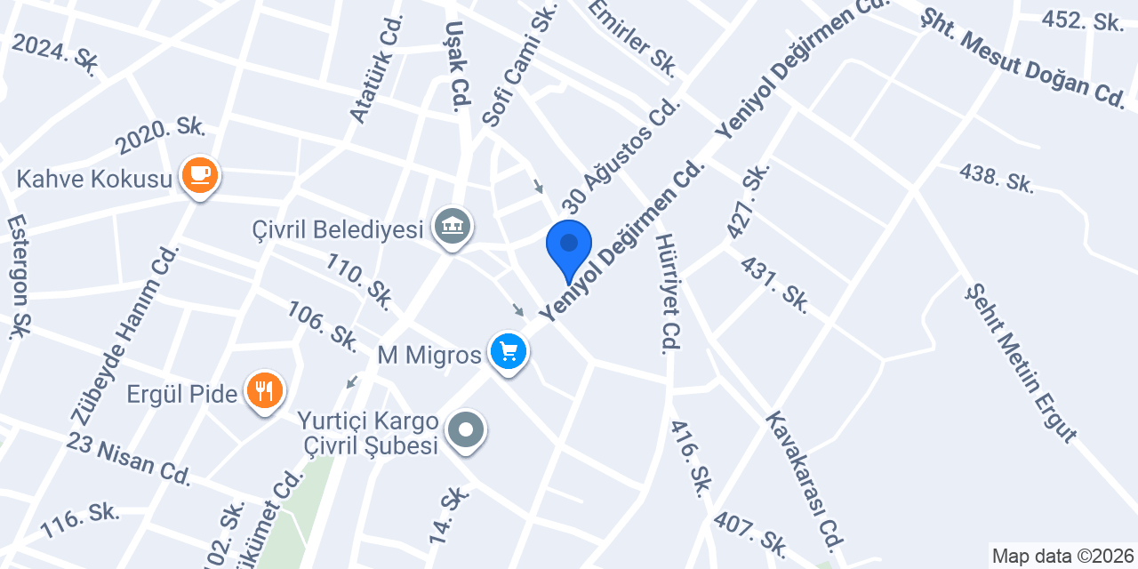 Öztürk Tarım konumu