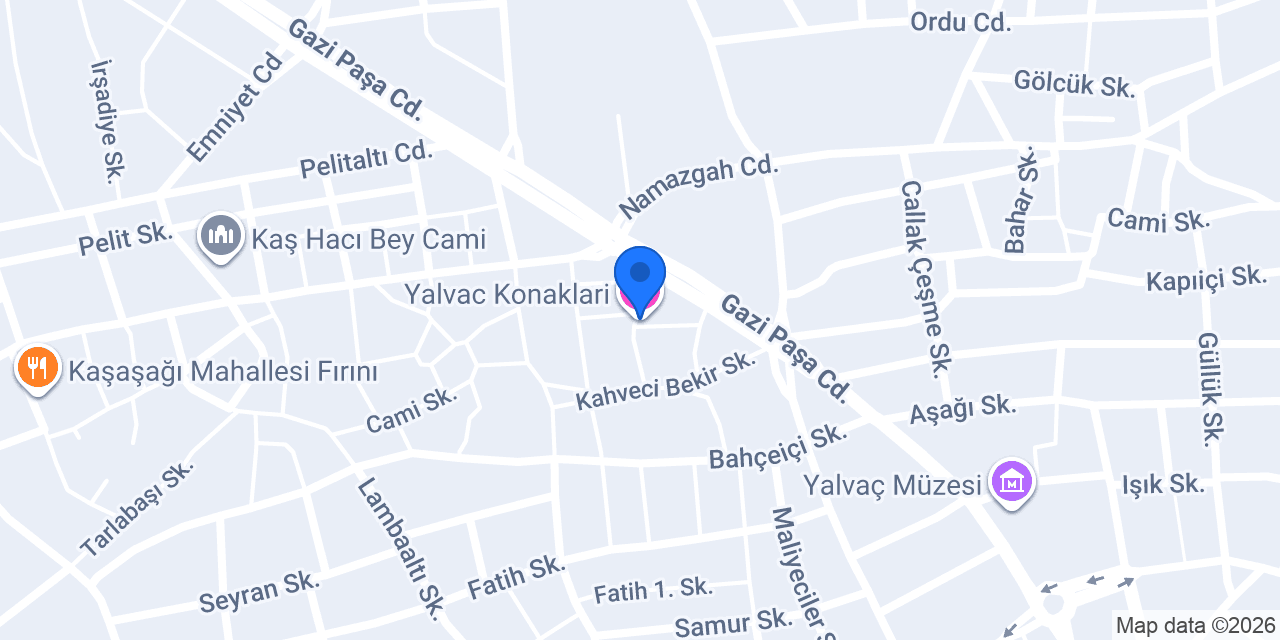 Yalvac Konaklari konumu