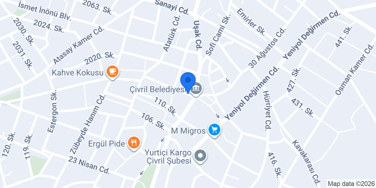KAVURMACI (Çivril) konumu