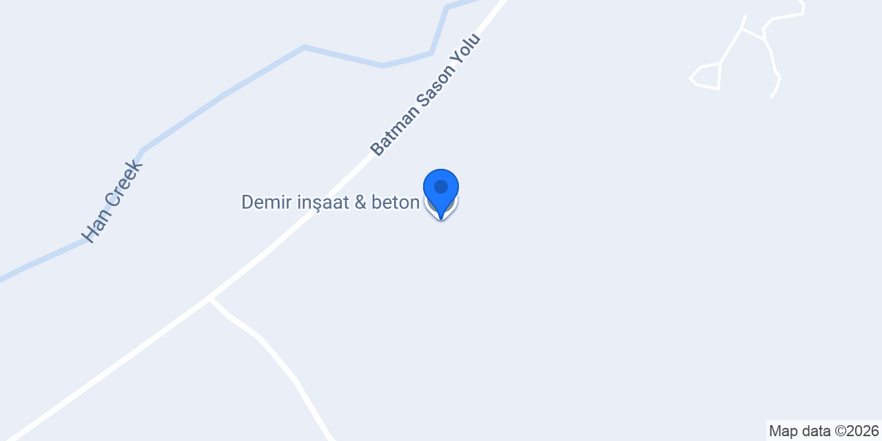 Demir inşaat & beton konumu
