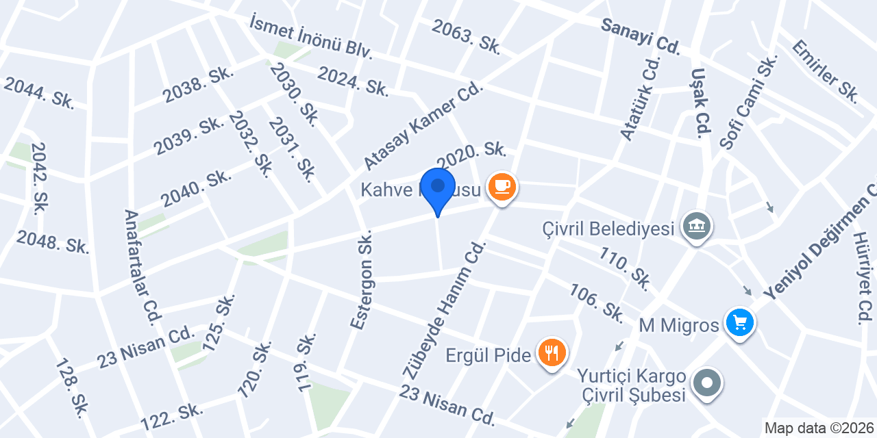 Cetinkaya spot eşya konumu