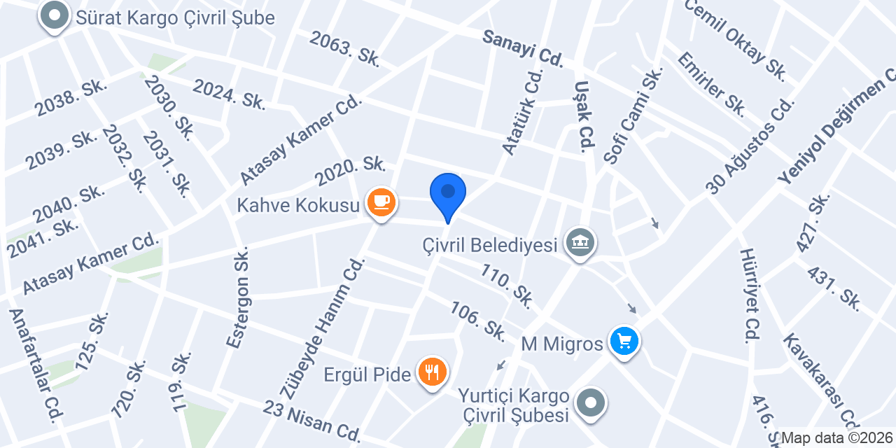 Özkul Moda Evi konumu