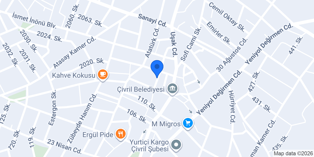 Sahra Mobilya konumu