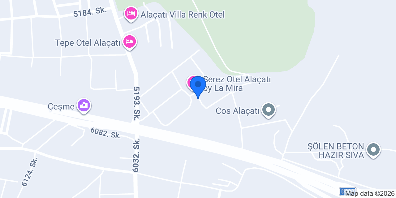 Çeşme Akkuşlar Hafriyat konumu