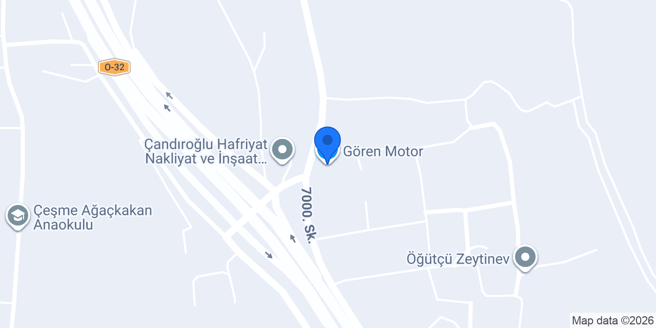 Gören Motor konumu