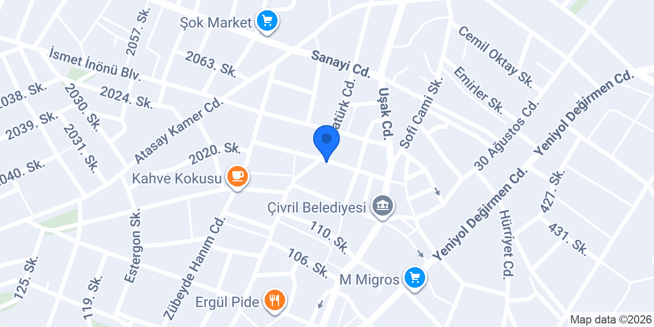 TİAMO ÇİVRİL ŞUBESİ konumu