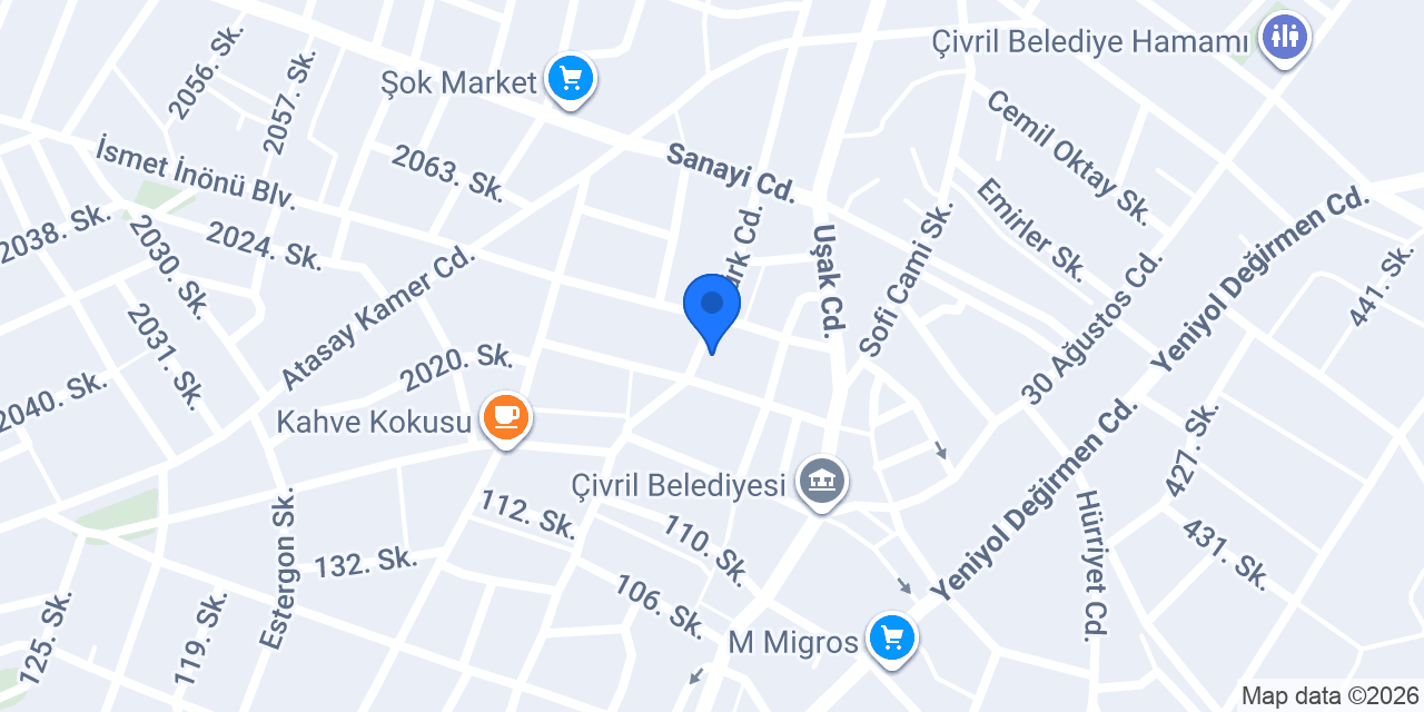 Akıncılar mobilya konumu