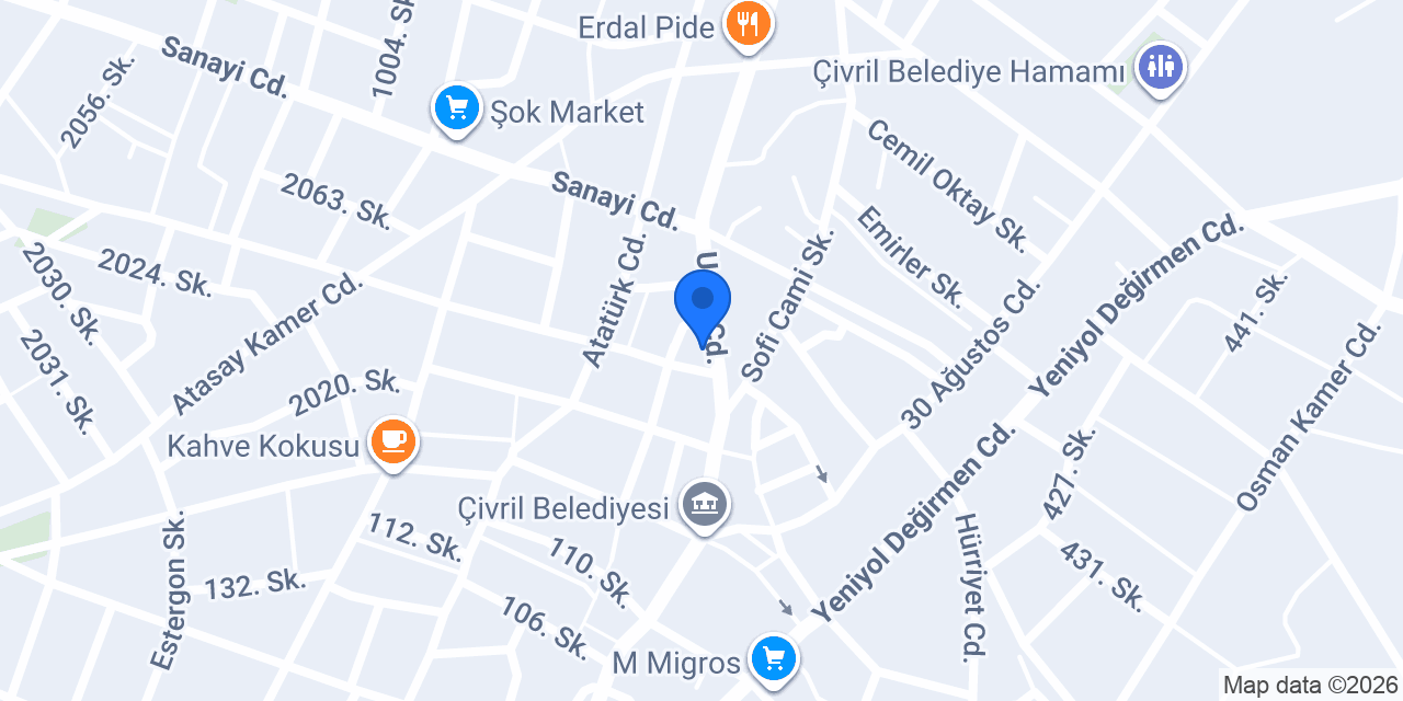 AKINCI BIÇAK HIRDAVAT konumu
