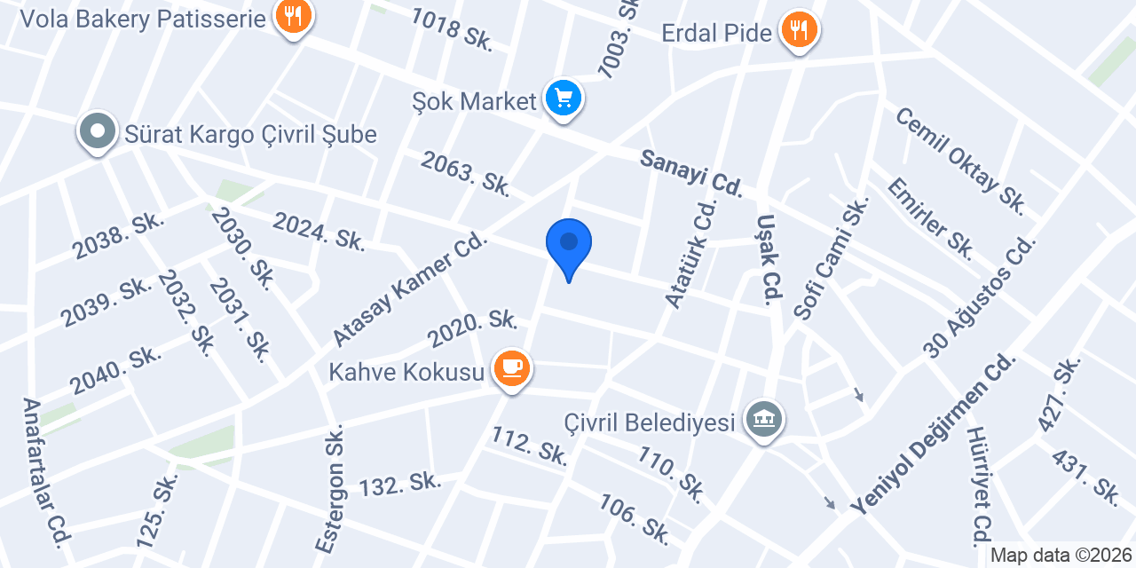 Çivril Köftecisi konumu