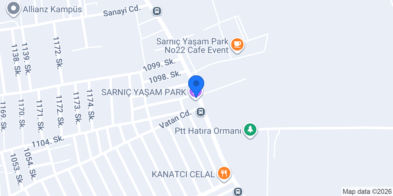 Sarnıç Tenis Cafe konumu