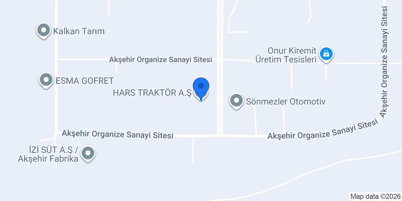 HARS TRAKTÖR A.Ş. konumu